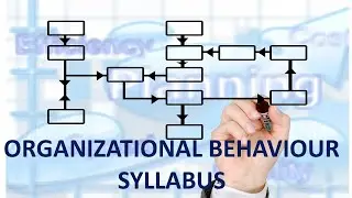 ORGANIZATIONAL BEHAVIOUR SYLLABUS