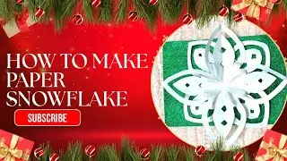  Easy Paper Snowflake | Step-by-Step Snowflake Craft for Christmas & Winter #PaperSnowflake #craft