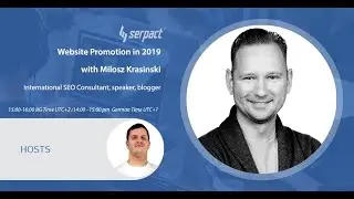 How to promote your website and increase traffic with Milosz Krasinski / SerpAsk