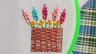 3D Flowers 3!! #videos #flowers #frenchknot #pot