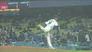 Yoshinobu Yamamoto 95 MPH Slow Motion Stretch Pitching Mechanics (3rd Base Side View)