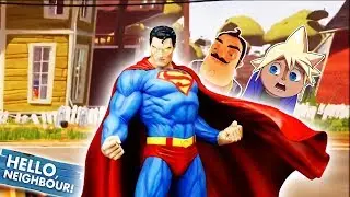 SUPERMAN IS MY NEW NEIGHBOR!!! | Chipmunk Plays Hello Neighbor Mods