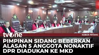 MKD Gelar Sidang Perdana Anggota DPR Nonaktif | tvOne