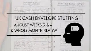 CASH ENVELOPE STUFFING |August weeks 3 & 4 spending & whole month review | Where I've been...