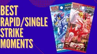 SINGLE / RAPID STRIKE BEST PULLS + REACTIONS COMPILATION | Pokemon Pack Opening Highlights #19