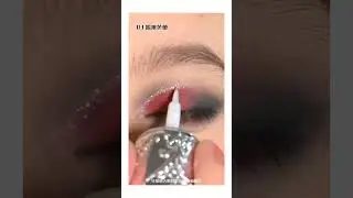 Half Cut Crease Eye Makeup ❤️🖤 #halfcutcrease #eyemakeuptutorial #eyemakeup #redeyemakeup ✨🥰