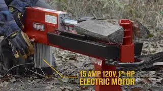 Ironton Horizontal Electric Log Splitter  5-Ton 15 Amp 120V Motor