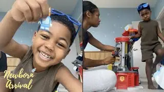 Justice Williams Prepares To Move While Son Salah Puts On A Show! 🤖