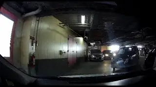 Tight multi level Parking Garage in Central Kagoshima Japan
