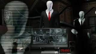 ESCAPE FROM THE SLENDER MAN!!