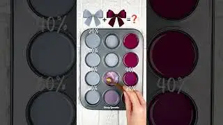 &ldquo;Deep Plum + Soft Gray: 4 Elegant Color Blends for Your Art&rdquo; #colormixing #colormix #artshorts