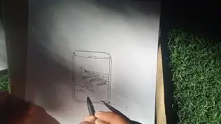 Creative Drawing Ideas for Beginners | Easy Airplane Window View Sketch