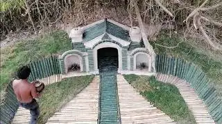 Building The Most Modern Underground King Room in Underground House