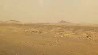Driving Through a Sandstorm in the Deserts of Southern Egypt