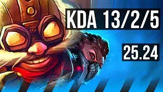 CORKI vs AKALI (MID) | 13/2/5 | EUW Master | 25.24