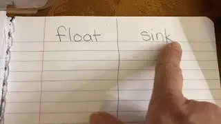 Science - materials and motion 1-2 part 2 (float or sink)