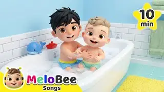 Bath Song 🛁 + Wheels on the Bus 🚌 Big Collection of Nursery Rhymes | Melobee Songs
