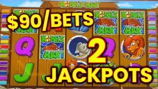 NOAHS ARK SLOT MACHINE JACKPOTS! LIVE HIGH LIMIT SLOTS AT THE CASINO!