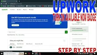 ✅  How To Turn On Available Now Badge On Upwork 🔴