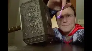 3D printed Thor's hammer Mjolnir that shoots real lightning!