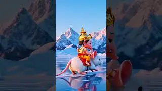 ✨🐭🙏 &ldquo;Little Bappa and His beloved Mushakraj, spreading joy with every step.&rdquo; 🌸💫#GanpatiBappaMorya