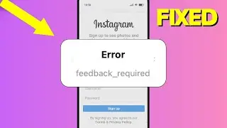 Fix instagram feedback required login error in iphone | Problem Solved