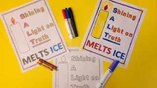 SALT - Shining A Light on Truth - Melts ICE - Color in Your Own Protest Signs Against ICE