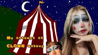 I try to do clown makeup off Pinterest!