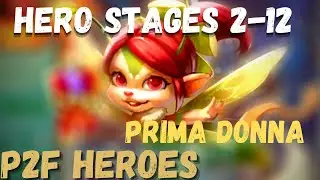 Lords mobile hero stages 2-12| prima donna with P2F heroes completed |Normal stages chapter 2-12