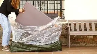 Housse de rangement sous vide de plein air taille XXXL sp&eacute;ciale jardin !