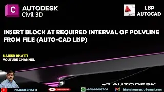 Insert Block at Required Interval of polyline from File