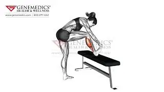 Standing Gastrocnemius Calf Stretch female Calves Exercise