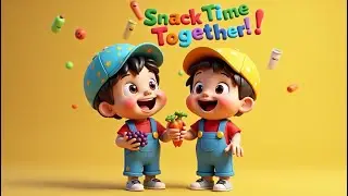 SNACK TIME TOGETHER WITH LUIGIE! 🥕🍎| Fun Back-to-School Song for Kids | Luigie Land