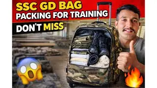 SSC GD Training Bag Packing 🧳 | Don&rsquo;t Miss 😱🔥