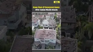 Iran Attack: Drone Visuals Of Devastated Homes After Iranian Missile Attacks #shorts  #isran #israel