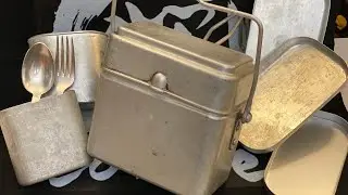 クッカーマニア　フランス軍角型飯盒M35とメスティンの相性良き
