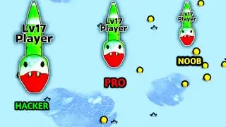 SNAKE CLASH : HACKER VS PRO VS NOOB 💀 NEXT LEVEL 🔥 GAMEPLAY 😱