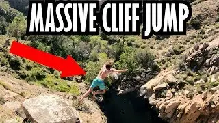 Massive Cliff Jump (100+ Ft)