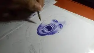 fazendo barba com caneta bic