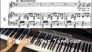 H. Wolf - Der Tambour / D Major / Piano accompaniment 