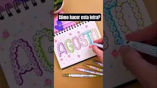 Tutorial de lettering: c&oacute;mo hacer esta letra para t&iacute;tulos con marcadores #diy #lettering #studygram
