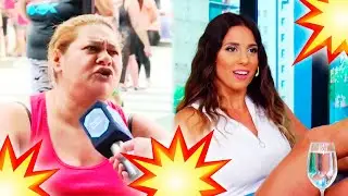 Feroz cruce de Cinthia Fernández con una piquetera 