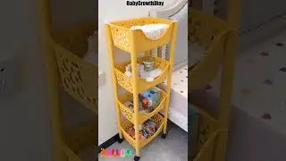 How to Keep Baby Supplies Neat and Accessible? Baby Supplies Storage Trolley!#Shorts