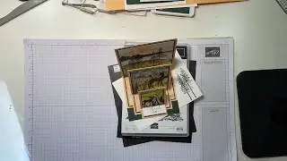 Stampin' Up//Grassy Grove//Grove Dies//New Horizons DSP//Triple Easel Fun Fold//Jan-Jun 2022 Mini
