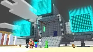 Minecraft Mobs and Herobrine ESCAPE INTO SPACE - Minecraft Animation
