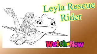 Coloring Leyla with her Dragon/Netflix series/#how /Dragon rescue riders#funwithcoloring