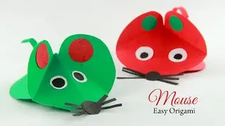 Paper Folding Art 🐭 How to Make Paper Mouse Origami - Chinese New Year Easy Crafts