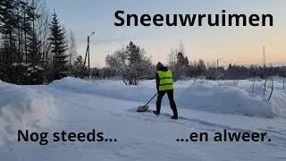 Dat loopt heel zwaar. Ik kan zo twijfelen. Nog steeds veel sneeuw.