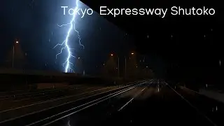 🌃 Night Rain Drive | BeamNG.drive | Tokyo Expressway Shutoko | Sleep, Study, Relax 🚗🌧️