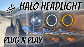 Всё, что нужно для установки фар Halo &mdash; Mustang 1965&ndash;1970 гг. #halo #howto #ledheadlights